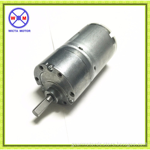 37mm diameter metal gearbox high torque low noise 24v dc brush spur gear motor